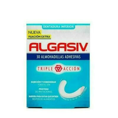 ALGASIV ALMOHADILLAS ADHESIVAS PROTESIS 30 U INFERIOR