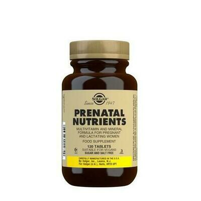 SOLGAR NUTRIENTES PRENATALES 120 COMP.