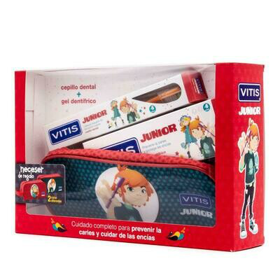 KIT DENTAL VITIS JUNIOR GEL CEPILLO