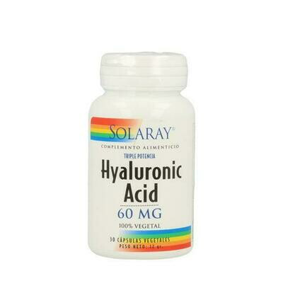 SOLARAY HYALURONIC ACID 60MG, 30CAP