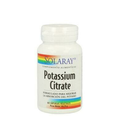 SOLARAY CITRATE POTASSIUM 60 CAPSULAS