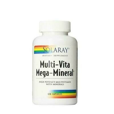 SOLARAY MEGA MULTIMINERAL 120 CAPSULAS