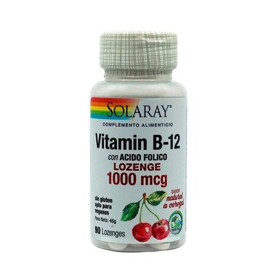 SOLARAY VITAMINA B12 1000 MCG 90 COMP