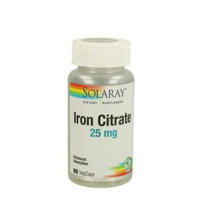 SOLARAY IRON CITRATE 25MG