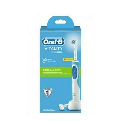 CEPILLO DENTAL ELECTRICO RECARGABLE ORAL B VITAL NEGRO Y BLANCO