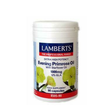 LAMBERTS ACEITE DE PRIMULA EXTRA ALTA POTENCIA CON ACEITE DE BORRAJA 1000 MG 90