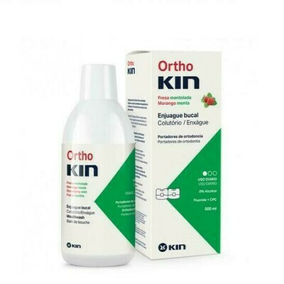 ORTHOKIN ENJUAGUE BUCAL FRESA MENTOLADA 500 ML