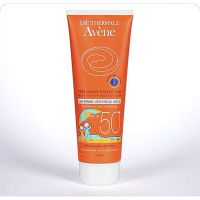 AVENE LECHE ESPECIAL NIÑOS SPF 50  MUY ALTA PROT 250 ML