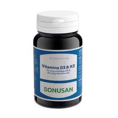 BONUSAN VITAMINA D3 K2 60 PERLAS