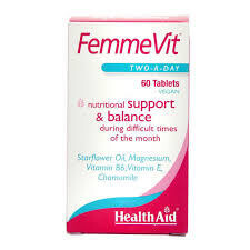 HEALTH AID FEMMEVIT TWO A DAY 60 TABLETAS