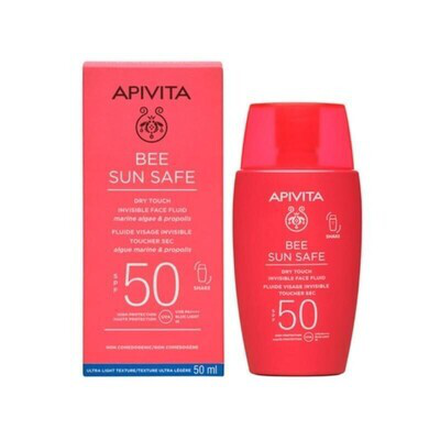 APIVITA SUNCARE FLUIDO FACIAL INVISIBLE T.SECO SPF50 50ML