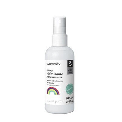 SUAVINEX SPRAY HIGINIZANTE DE MANOS SOLUCION HIDROALCOHOLICA 1 ENVASE 100 ML