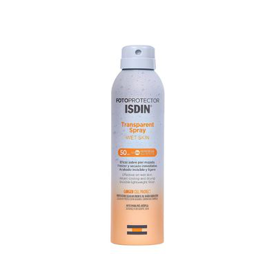 FOTOPROTECTOR ISDIN SPF-50 SPRAY TRANSPARENT WET 250 ML