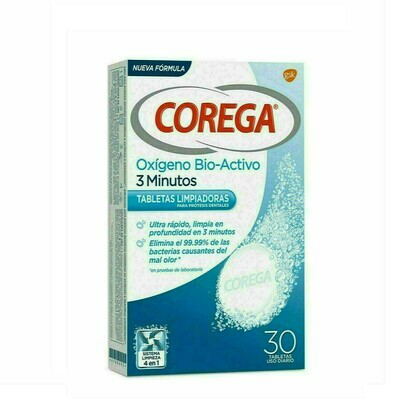 GSK COREGA 3 MINUTOS OXIGENO ACTIVO 30 UND