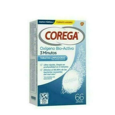 GSK COREGA 3 MINUTOS OXIGENO ACTIVO 60 UND