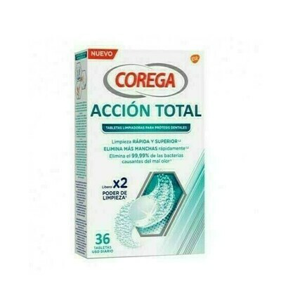 GSK COREGA ACCION TOTAL LIMPIADOR LIMPIEZA PROTESIS 30 TABLETAS