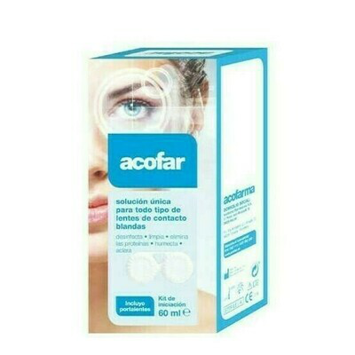 ACOFAR LENTES DE CONTACTO BLANDAS SOLUCION UNICA VIAJE 60 ML