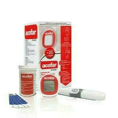 GLUCOMETRO MONITORIZACION GLUCOSA EN SANGRE ACOF TD 4283