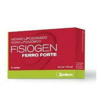 FISIOGEN FERRO FORTE 30 CAPSULAS