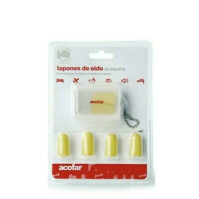 TAPONES OIDOS ESPUMA ACOFAR 6 U