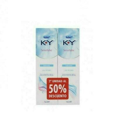 K-Y GEL LUBRICANTE HIDROSOLUBLE INTIMO 75 ML 2 UNIDADES