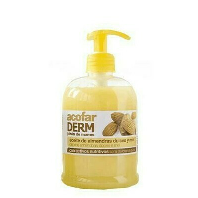 ACOFARDERM JABON DE MANOS ALMENDRAS DULC Y MIEL DOSIFICADOR 500 ML