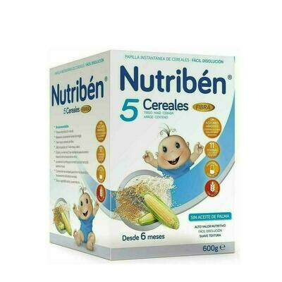 NUTRIBEN 5 CEREALES FIBRA 600G