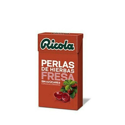 RICOLA PERLAS SIN AZUCAR FRESA 25 G