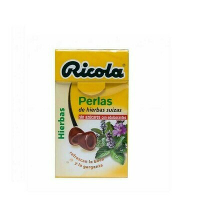 RICOLA PERLAS SIN AZUCAR HIERBAS 25 G