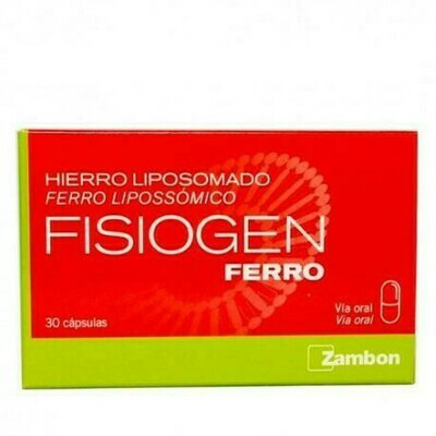 FISIOGEN FERRO 30 CAPSULAS