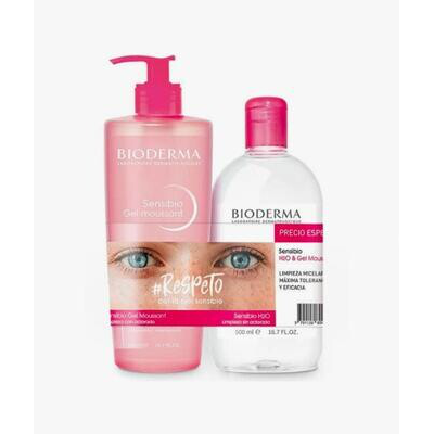 BIODERMA PACK SENSIBIO H2O 500ML   SENSIBIO GEL MOUSSANT 500ML