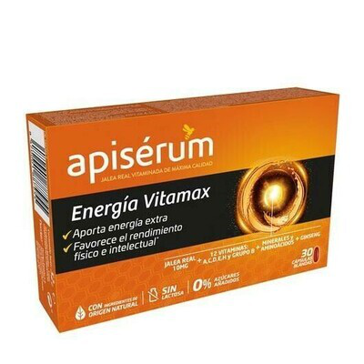 APISERUM ENERGIA VITAMAX 30 CAPSULAS BLANDAS