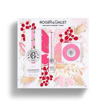 ROGER  GALLET COFRE ROSE 100ML   FRAGANCE 10ML   JABON 50G