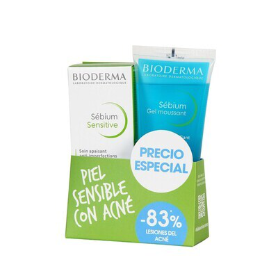 BIODERMA PACK SEBIUM SENSITIVE   SEBIUM GEL MOUSSAT