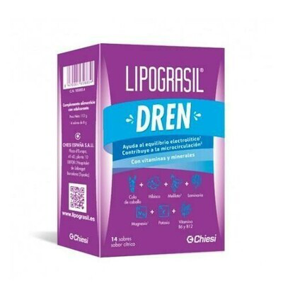 LIPOGRASIL DREN 14 SOBRES 8 G SABOR CITRICOS