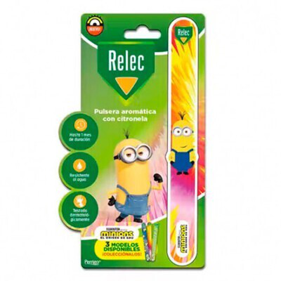 RELEC PULSERA AROMATICA 1 UNIDAD MINION ESTAMPADO ROSA