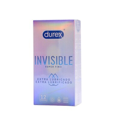 DUREX INVISIBLE EXTRA LUBRIC EXTRAF 12U