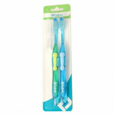 CEPILLO DENTAL MEDIO PACK 2 UNIDADES-FARLINE-