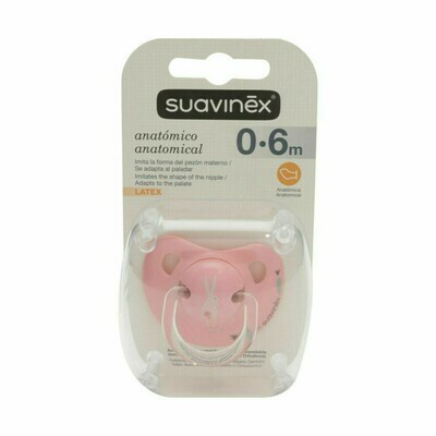 SUAVINEX CHUPA ANATMICA LATEX 0-6M 1 UNID.