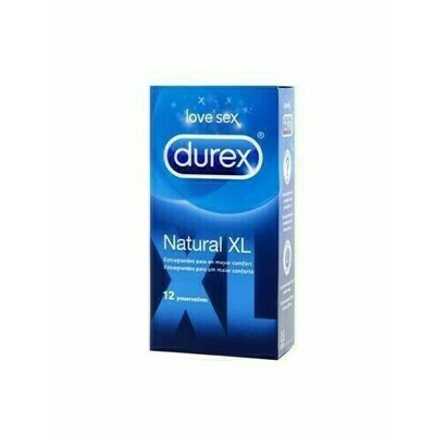 DUREX NATURAL  XL 12 UNIDADES