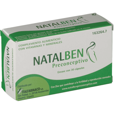 NATALBEN PRECONCEPTIVO 30 CAPSULAS