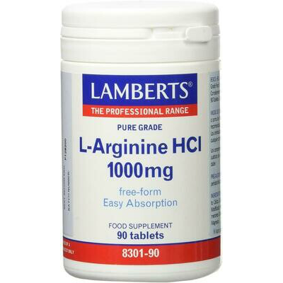 L-ARGININA 1.000 MG 90 TAB COMP -LAMBERTS-