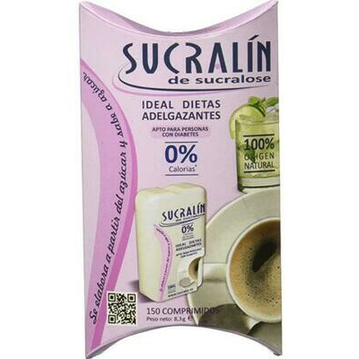 SUCRALOSA ENDULZANTE 150 COMP -SUCRALIN -