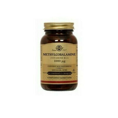 VITAMINA B12 METILCOBALAMINA 1000 MCG 30 MASTICABLES -SOLGAR