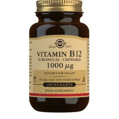 VITAMINA B12 CIANOCOB 1000 MCG 100 C/SUBL SOLGAR