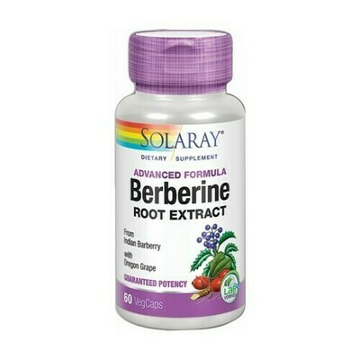 BERBERINA 500 MG 60 CAPSULAS -SOLARAY-