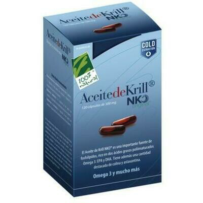 ACEITE DE KRILL NK0  500 MG 80 PERLAS -100 % NAT