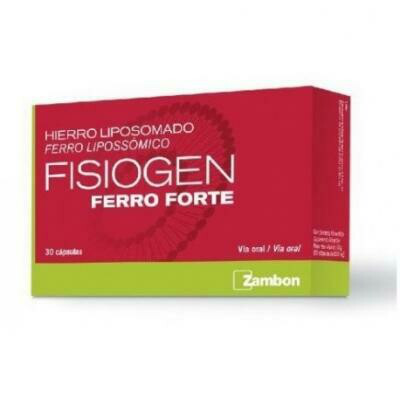 FISIOGEN FERRO FORTE 30 CAPSULAS - ZAMBON -