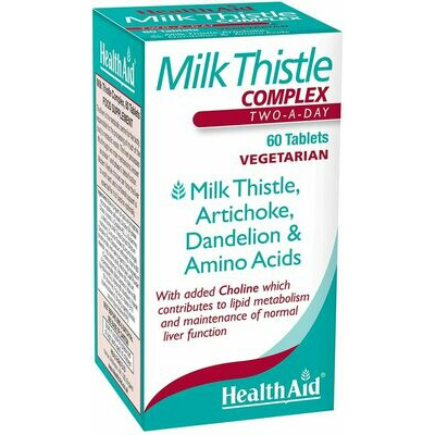 MILK THISTLE COMPLEX 60 TABLETAS - HEALTH AID-