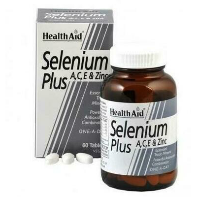 SELENIO PLUS,SE,A,C,E ZINC 60 COMP -HEALTH AID-